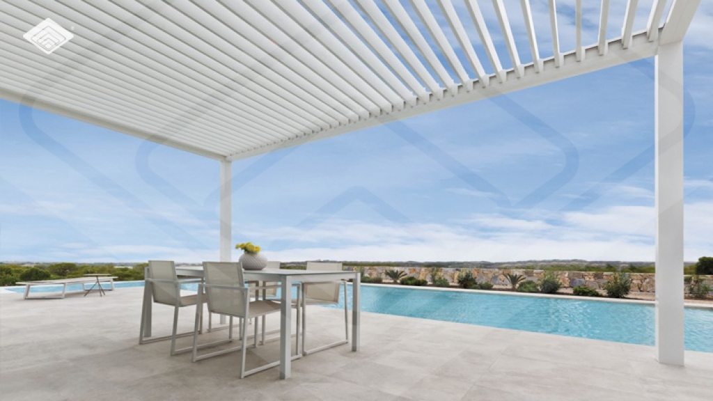 Grupo DAP Arquitectos pergola blanca